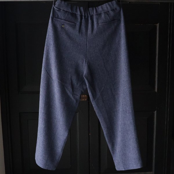 画像6: Naturemier TM (ナチュレミア) TECH リネンライク メランジツイル 2タック ワイド イージーパンツ【MADE IN JAPAN】『日本製』【送料無料】/ Upscape Audience