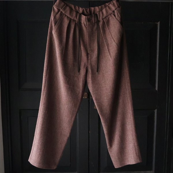 画像7: Naturemier TM (ナチュレミア) TECH リネンライク メランジツイル 2タック ワイド イージーパンツ【MADE IN JAPAN】『日本製』【送料無料】/ Upscape Audience