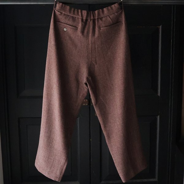 画像8: Naturemier TM (ナチュレミア) TECH リネンライク メランジツイル 2タック ワイド イージーパンツ【MADE IN JAPAN】『日本製』【送料無料】/ Upscape Audience