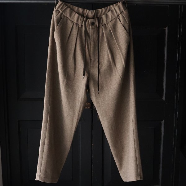 画像9: Naturemier TM (ナチュレミア) TECH リネンライク メランジツイル 2タック ワイド イージーパンツ【MADE IN JAPAN】『日本製』【送料無料】/ Upscape Audience