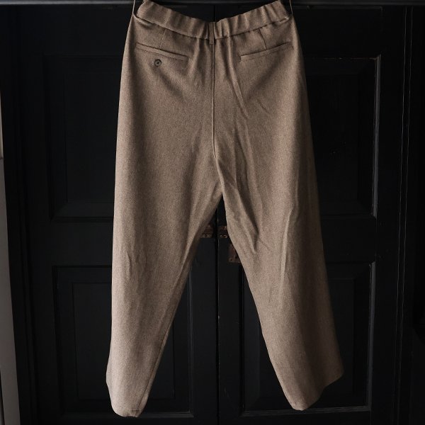 画像10: Naturemier TM (ナチュレミア) TECH リネンライク メランジツイル 2タック ワイド イージーパンツ【MADE IN JAPAN】『日本製』【送料無料】/ Upscape Audience