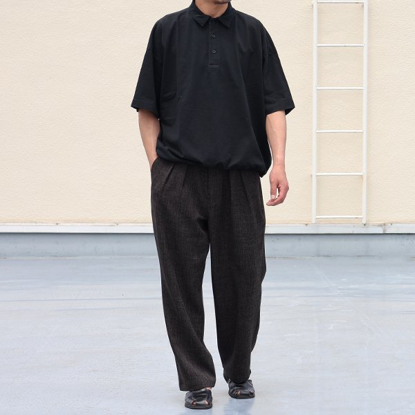 画像11: Naturemier TM (ナチュレミア) TECH リネンライク メランジツイル 2タック ワイド イージーパンツ【MADE IN JAPAN】『日本製』【送料無料】/ Upscape Audience