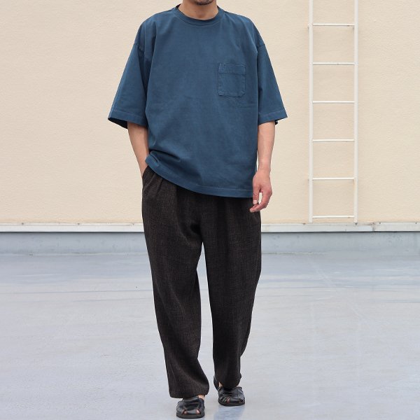 画像9: Naturemier TM (ナチュレミア) TECH リネンライク メランジツイル 2タック ワイド イージーパンツ【MADE IN JAPAN】『日本製』【送料無料】/ Upscape Audience