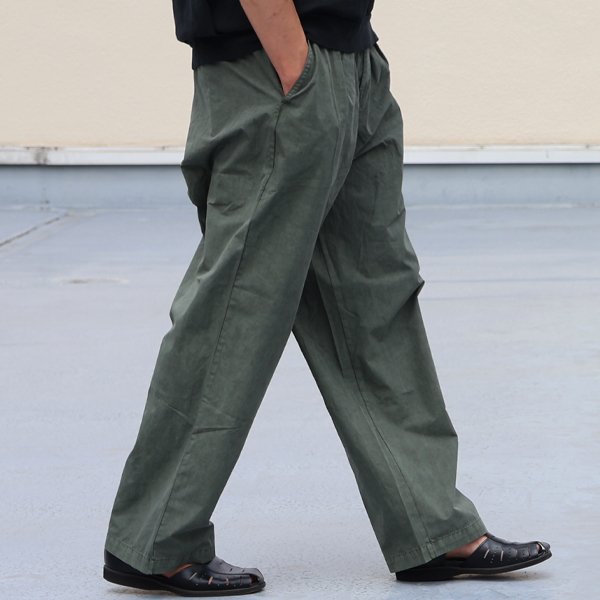 画像3: ピグメント 馬布 (ホースクロス) 2タック ワイド イージーパンツ /Audience