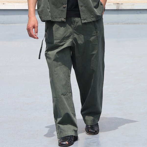 画像3: ピグメント 馬布 (ホースクロス) 2タック ワイド イージーパンツ /Audience【ご予約・2月上旬〜下旬予定】