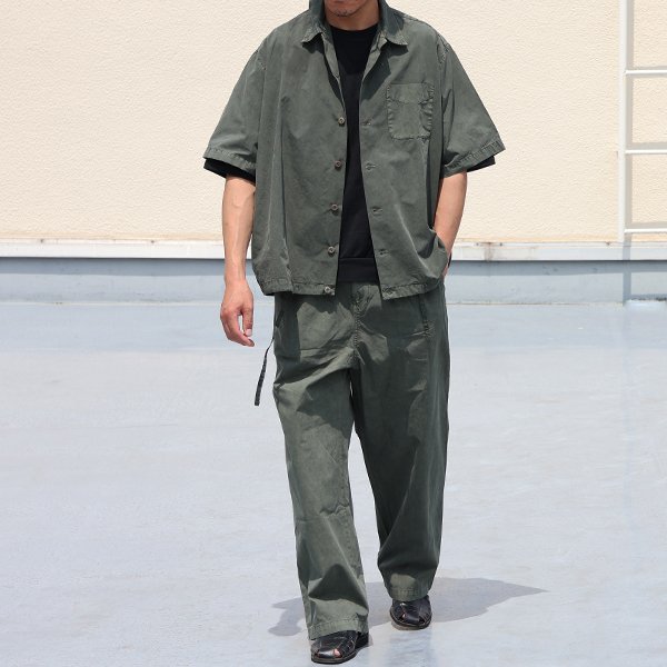 画像9: ピグメント 馬布 (ホースクロス) 2タック ワイド イージーパンツ /Audience【ご予約・2月上旬〜下旬予定】