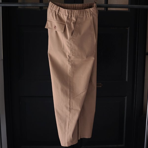 画像15: 綿麻ビンテージキャンバス 1タックベイカー カーヴド イージーパンツ 【送料無料】/Audience