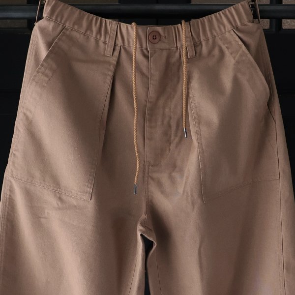 画像16: 綿麻ビンテージキャンバス 1タックベイカー カーヴド イージーパンツ 【送料無料】/Audience