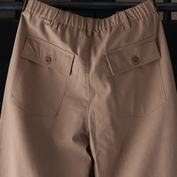 画像17: 綿麻ビンテージキャンバス 1タックベイカー カーヴド イージーパンツ 【送料無料】/Audience