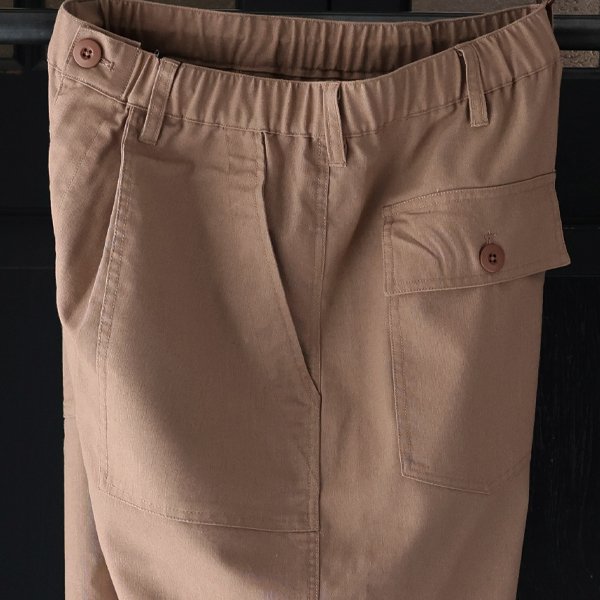 画像18: 綿麻ビンテージキャンバス 1タックベイカー カーヴド イージーパンツ 【送料無料】/Audience