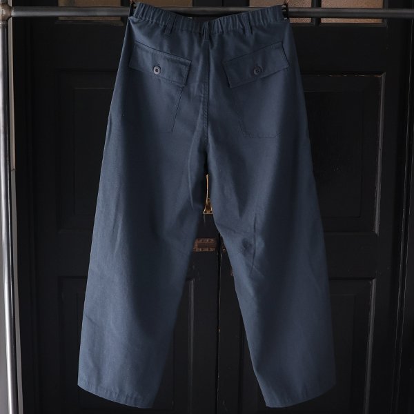 画像9: 綿麻ビンテージキャンバス 1タックベイカー カーヴド イージーパンツ 【送料無料】/Audience