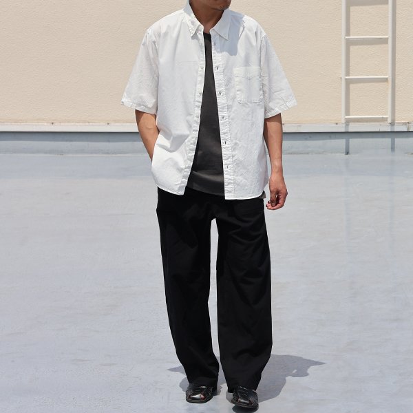 画像9: 綿麻ビンテージキャンバス 1タックベイカー カーヴド イージーパンツ 【送料無料】/Audience