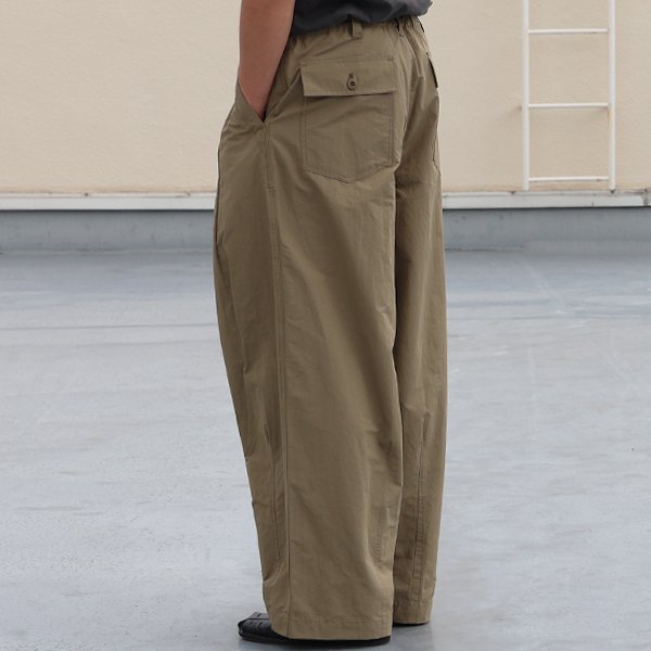 画像4: 綿ナイロンギャバ US ARMY ファティーグ ワイド イージー バルーンパンツ 【送料無料】/Audience