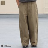 綿ナイロンギャバ US ARMY ファティーグ ワイド イージー バルーンパンツ 【送料無料】/Audience