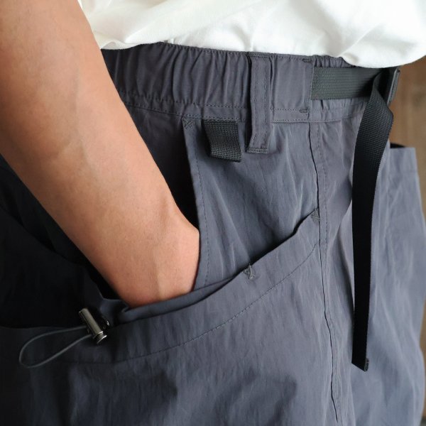 画像21: 綿ナイロンキャンバス サイドドローコード ビックポケット カーゴ イージーショーツ /Audience