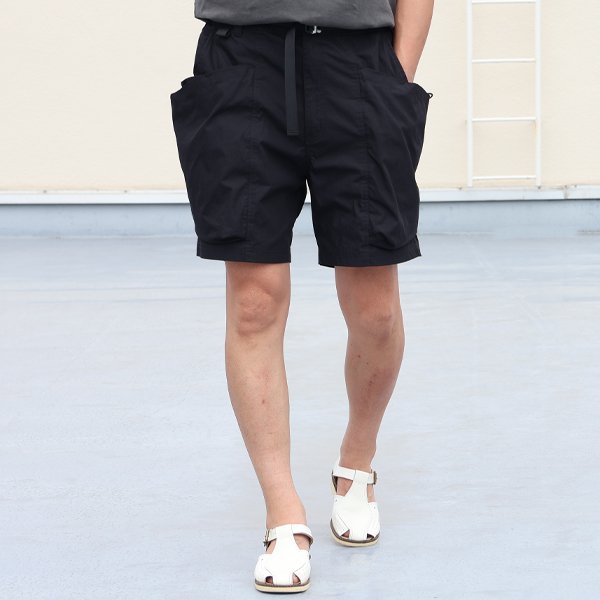 画像3: 綿ナイロンキャンバス サイドドローコード ビックポケット カーゴ イージーショーツ /Audience