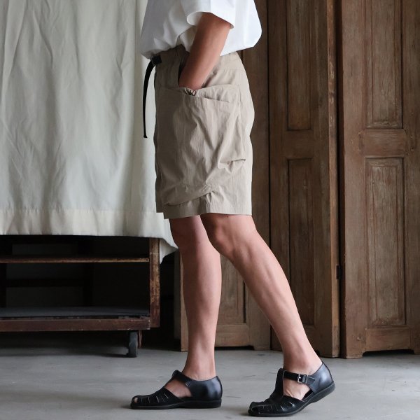 画像4: 綿ナイロンキャンバス サイドドローコード ビックポケット カーゴ イージーショーツ /Audience