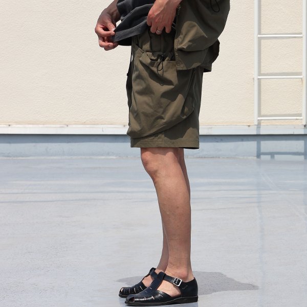 画像5: 綿ナイロンキャンバス サイドドローコード ビックポケット カーゴ イージーショーツ /Audience