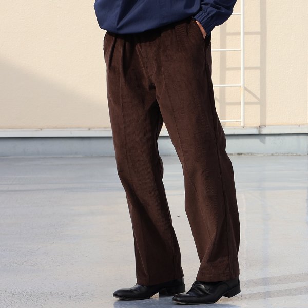 画像4: 14W (ウェル) コットンコーデュロイ 「マンチェスター」 2タック イージー ワイドパンツ【MADE IN JAPAN】『日本製』【送料無料】/ Upscape Audience