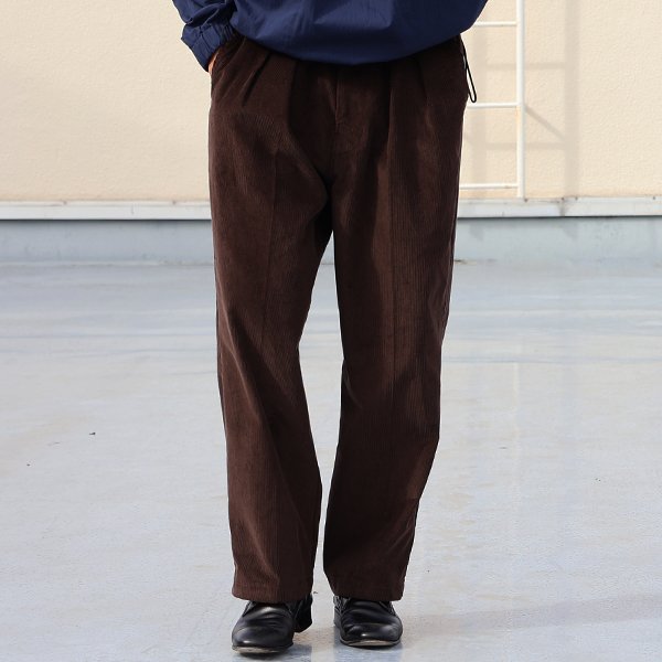 画像6: 14W (ウェル) コットンコーデュロイ 「マンチェスター」 2タック イージー ワイドパンツ【MADE IN JAPAN】『日本製』【送料無料】/ Upscape Audience