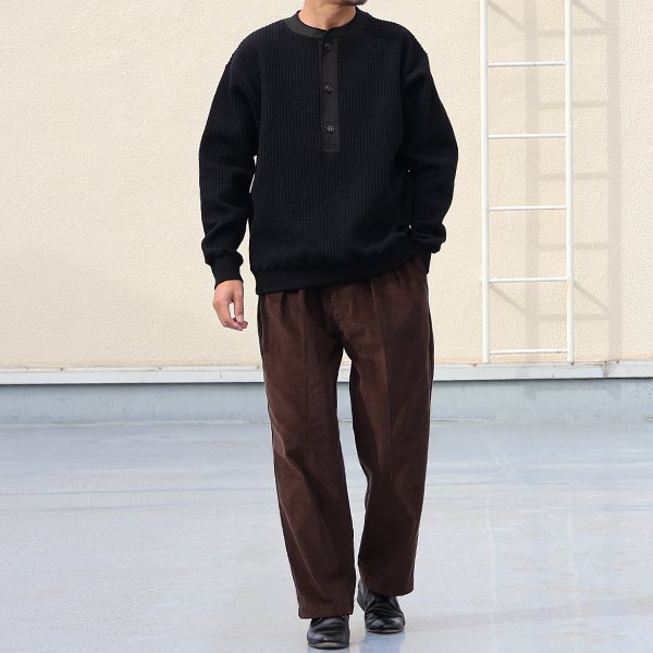 画像8: 14W (ウェル) コットンコーデュロイ 「マンチェスター」 2タック イージー ワイドパンツ【MADE IN JAPAN】『日本製』【送料無料】/ Upscape Audience