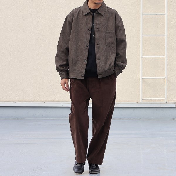 画像9: 14W (ウェル) コットンコーデュロイ 「マンチェスター」 2タック イージー ワイドパンツ【MADE IN JAPAN】『日本製』【送料無料】/ Upscape Audience