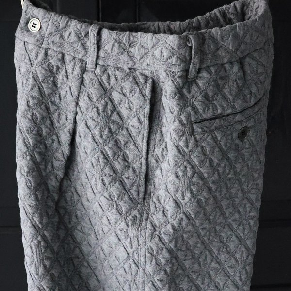 画像18: 「尾州」コットンキルト 1タック バルーン イージーパンツ『日本製』【送料無料】 / Upscape Audience