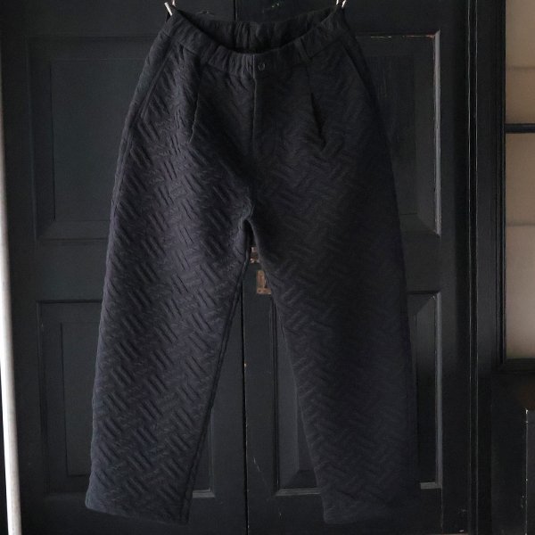 画像2: 「尾州」コットンキルト 1タック バルーン イージーパンツ『日本製』【送料無料】 / Upscape Audience