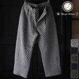 「尾州」コットンキルト 1タック バルーン イージーパンツ『日本製』【送料無料】 / Upscape Audience