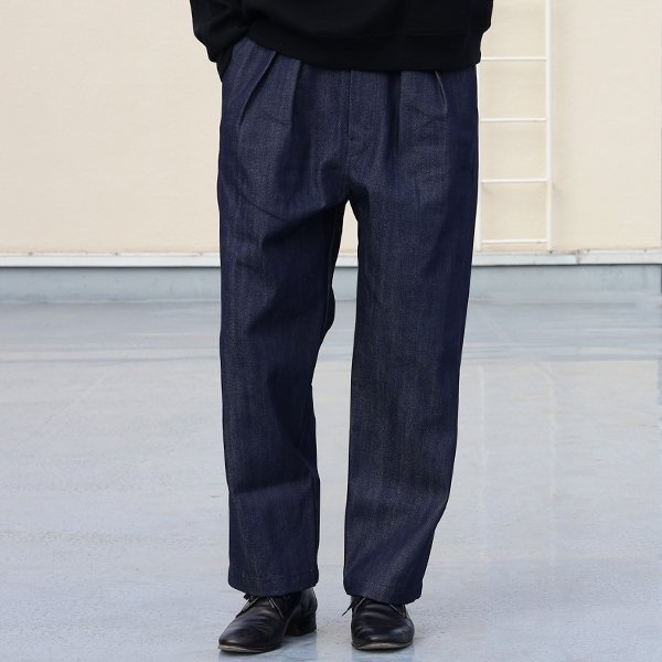画像2: 「備後」 12オンス セルヴィッチ 赤耳デニム 2タック ワイド イージーパンツ【MADE IN JAPAN】『日本製』/ Upscape Audience