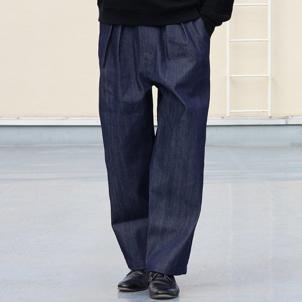 画像3: 「備後」 12オンス セルヴィッチ 赤耳デニム 2タック ワイド イージーパンツ【MADE IN JAPAN】『日本製』/ Upscape Audience
