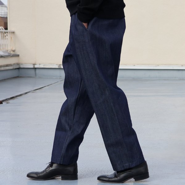 画像4: 「備後」 12オンス セルヴィッチ 赤耳デニム 2タック ワイド イージーパンツ【MADE IN JAPAN】『日本製』/ Upscape Audience