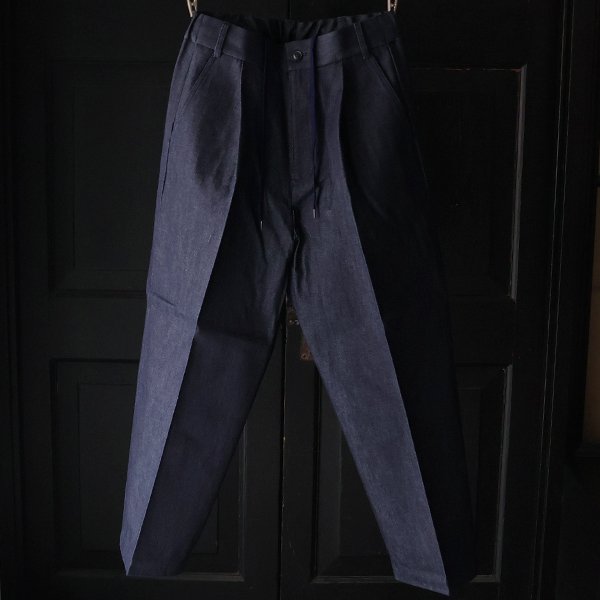 画像2: 「備後」11oz セルヴィッチ 赤耳デニム 1タック ワイド バレル イージーパンツ【MADE IN JAPAN】『日本製』【送料無料】/ Upscape Audience