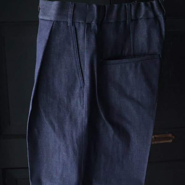 画像8: 「備後」11oz セルヴィッチ 赤耳デニム 1タック ワイド バレル イージーパンツ【MADE IN JAPAN】『日本製』【送料無料】/ Upscape Audience