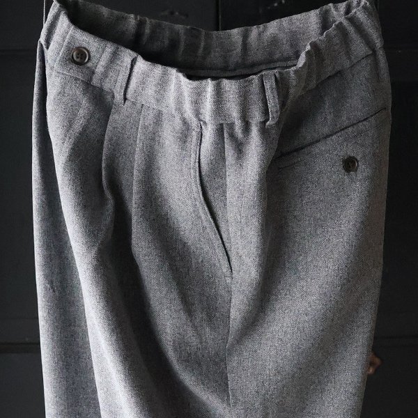 画像16: LANATEC® (ラナテック) TECH メランジヘリンボンツィード 2タック イージー ワイドパンツ【MADE IN JAPAN】『日本製』【送料無料】/ Upscape Audience