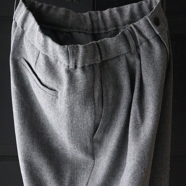 画像17: LANATEC® (ラナテック) TECH メランジヘリンボンツィード 2タック イージー ワイドパンツ【MADE IN JAPAN】『日本製』【送料無料】/ Upscape Audience