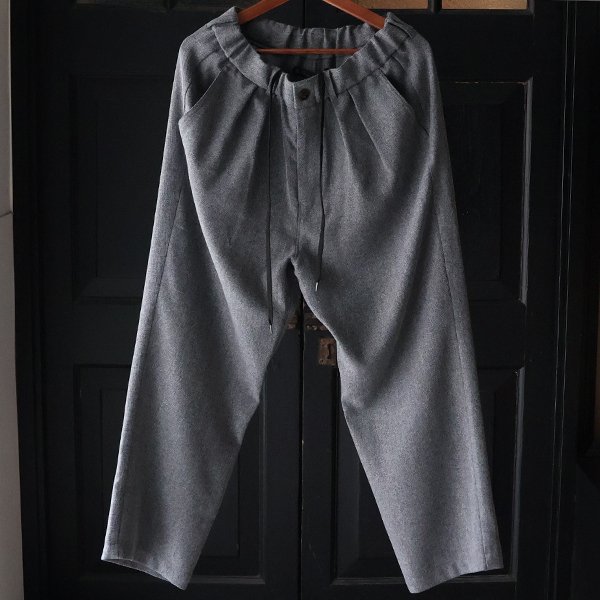 画像4: LANATEC® (ラナテック) TECH メランジヘリンボンツィード 2タック イージー ワイドパンツ【MADE IN JAPAN】『日本製』【送料無料】/ Upscape Audience