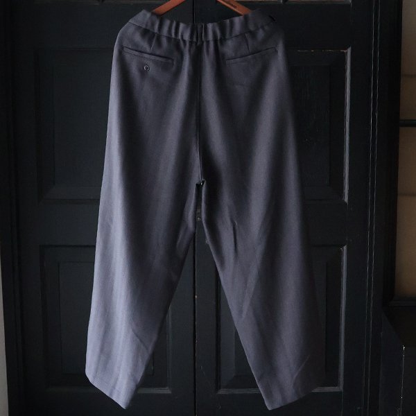 画像7: LANATEC® (ラナテック) TECH メランジヘリンボンツィード 2タック イージー ワイドパンツ【MADE IN JAPAN】『日本製』【送料無料】/ Upscape Audience