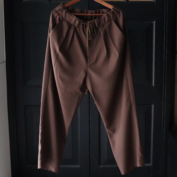 画像2: Naturemier TM (ナチュレミア) TECH メランジツイル 2タック ワイド イージーパンツ【MADE IN JAPAN】『日本製』【送料無料】/ Upscape Audience