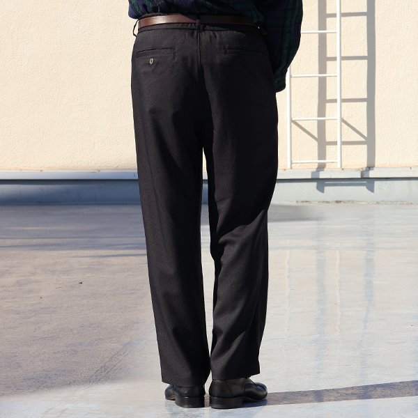 画像5: Naturemier TM (ナチュレミア) TECH メランジツイル 2タック ワイド イージーパンツ【MADE IN JAPAN】『日本製』【送料無料】/ Upscape Audience