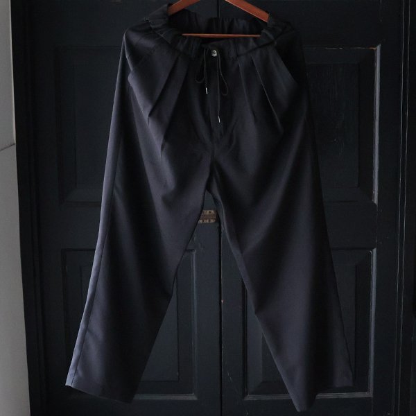 画像8: Naturemier TM (ナチュレミア) TECH メランジツイル 2タック ワイド イージーパンツ【MADE IN JAPAN】『日本製』【送料無料】/ Upscape Audience