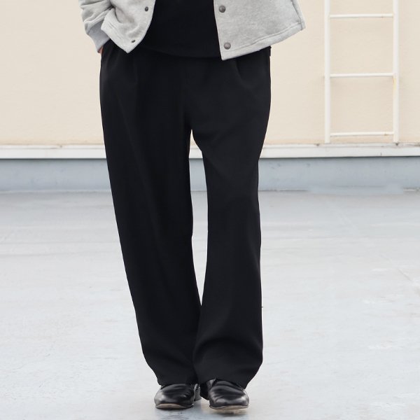 画像3: LANATEC® (ラナテック) TECH シャンブレーシャークスキン 1タック カーヴド イージーパンツ【MADE IN JAPAN】『日本製』【送料無料】/ Upscape Audience