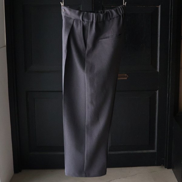 画像6: Naturemier（ナチュレミア）TECH ウールライクツイル 1タック ワイド バレル イージーパンツ【MADE IN JAPAN】『日本製』【送料無料】/ Upscape Audience