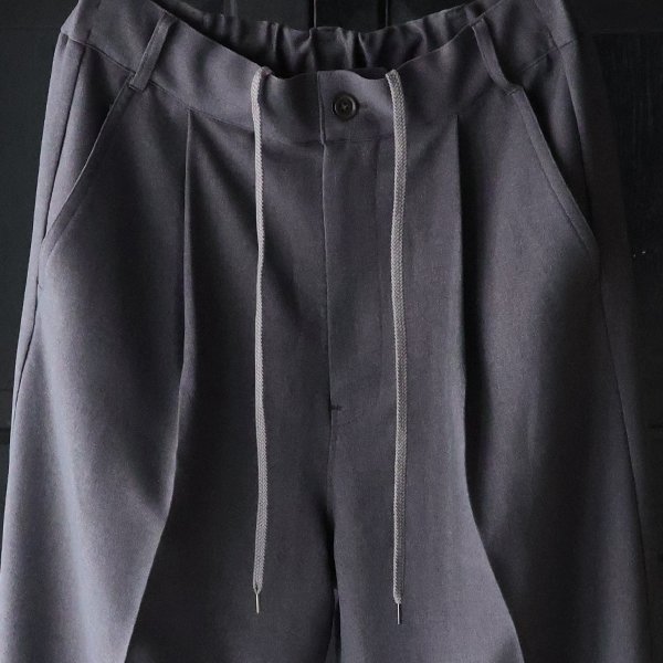 画像8: Naturemier（ナチュレミア）TECH ウールライクツイル 1タック ワイド バレル イージーパンツ【MADE IN JAPAN】『日本製』【送料無料】/ Upscape Audience