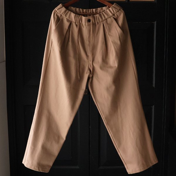 画像2: 「遠州」11オンス ヘビーカツラギ BOXタック ワイド イージーパンツ【MADE IN JAPAN】『日本製』【送料無料】/ Upscape Audience