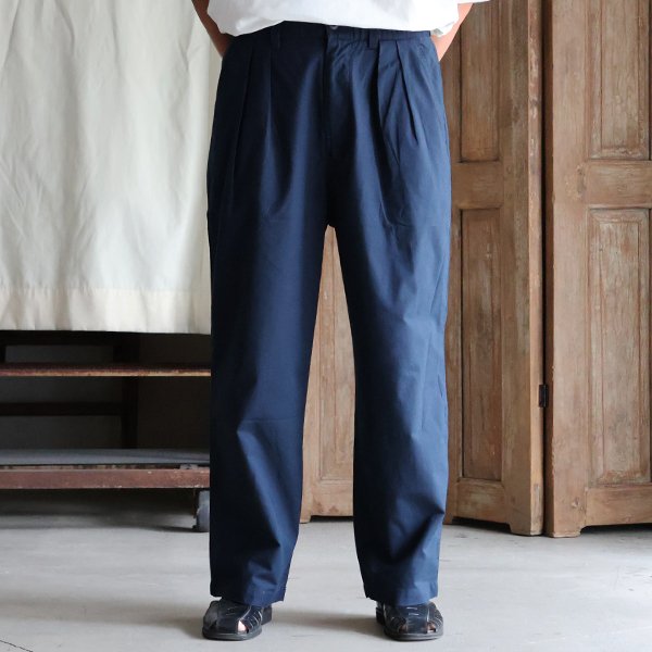 画像6: 綿麻ビンテージキャンバス 2タック ワイド テーパード イージーパンツ 【送料無料】/Audience
