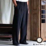 LANATEC® (ラナテック) TECH ウールライクツイル 2タック ワイドストレート イージーパンツ【MADE IN JAPAN】『日本製』【送料無料】/ Upscape Audience