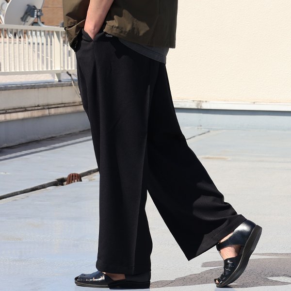 画像6: LANATEC® (ラナテック) TECH ウールライクツイル 2タック ワイドストレート イージーパンツ【MADE IN JAPAN】『日本製』【送料無料】/ Upscape Audience