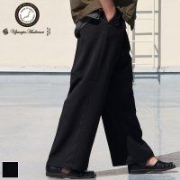 LANATEC® (ラナテック) TECH ウールライクツイル 2タック ワイドストレート イージーパンツ【MADE IN JAPAN】『日本製』【送料無料】/ Upscape Audience