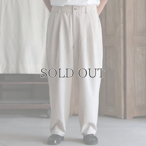 画像15: Reflax®(リフラクス) TECH リネンライクキャンバス 2タック ペグトップ ワイドテーパード イージーパンツ【MADE IN JAPAN】『日本製』/ Upscape Audience